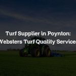 Turf Supplier in Poynton: Websters Turf Quality Services