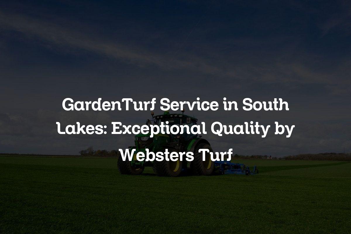 GardenTurf service in South Lakes