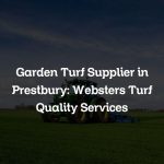 Garden Turf Supplier in Prestbury: Websters Turf Quality Services