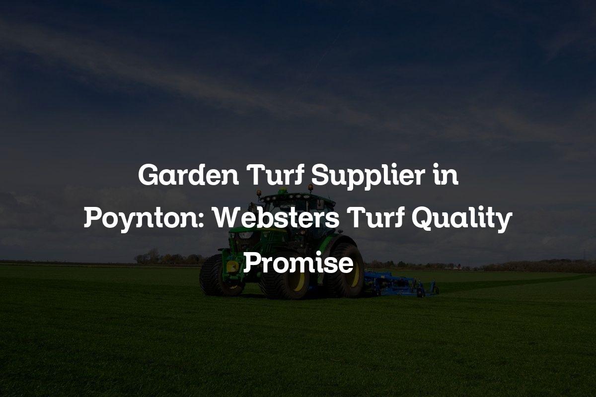 Garden Turf Supplier in Poynton