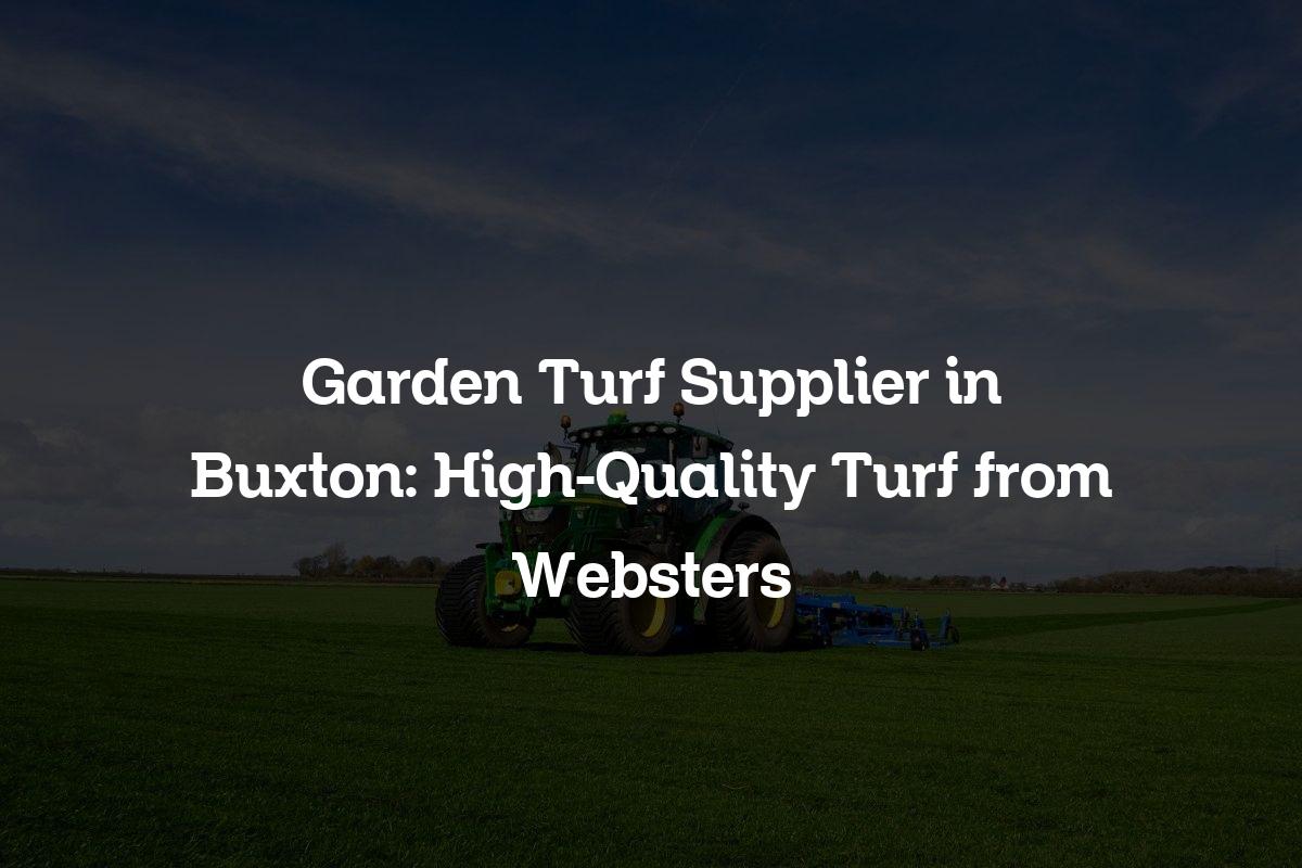Garden Turf Supplier in Buxton