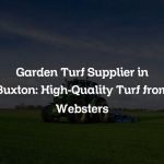 Garden Turf Supplier in Buxton: High-Quality Turf from Websters