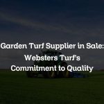 Garden Turf Supplier in Sale: Websters Turf’s Commitment to Quality