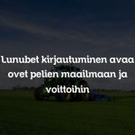 Lunubet kirjautuminen avaa ovet pelien maailmaan ja voittoihin